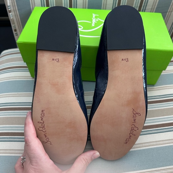 Sam Edelman Navy Ballet Flats - Picture 5 of 10